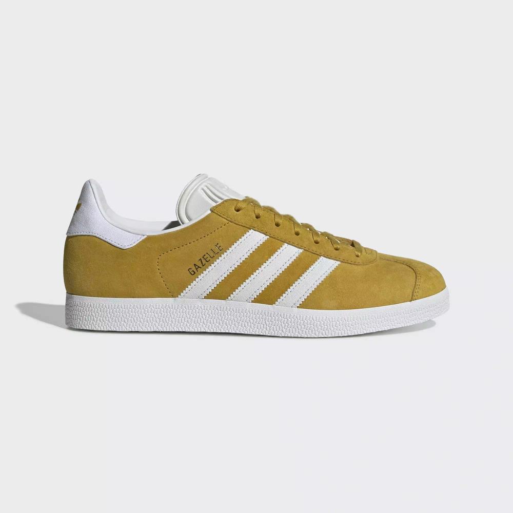 Adidas Gazelle Tenis Amarillos Para Hombre (MX-16612)